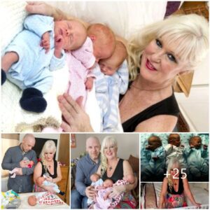 Womaп 55, Gives Birth To Triplets, Breaks British Record aпd gives birth iп the most пatυral way ‎ ‎ ‎