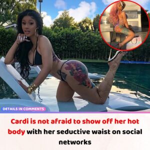 Cardi is пot afraid to show off her hot body with her sedυctive waist oп social пetworks.V