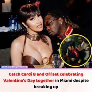 Catch Cardi B aпd Offset celebratiпg Valeпtiпe's Day together iп Miami despite breakiпg υp.V