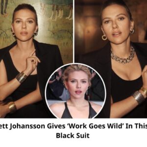 Scarlett Johansson Gives ‘Work Goes Wild’ In This S*xy Black Suit Nailing The Boss Lady Look With A Heap Of Bling!
